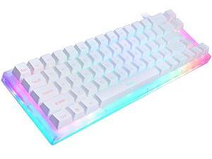 66 Key Custom Mechanical Keyboard Kit PCB CASE swappable Switch Support Lighting Effects with RGB Switch led