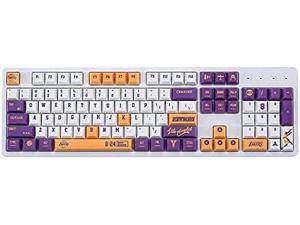 Heywood Basketball Keycaps, 115 PBT Dye Sub ANSI Layout Keycap Set for Customized/Gasket Mechanical Keyboard-Compatible with Cherry MX Switches and Clones (Only Keycaps)