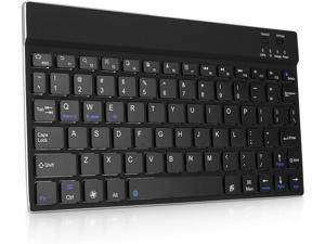 Keyboard for Panasonic Toughpad FZM1 Keyboard by BoxWave  SlimKeys Bluetooth Keyboard Portable Keyboard with Integrated Commands for Panasonic Toughpad FZM1  Jet Black