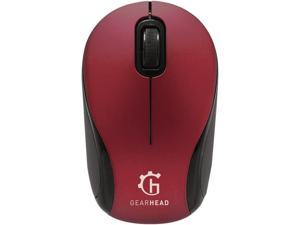 Gear Head Universal Wireless Optical Mouse, Red (MBT9650RED)