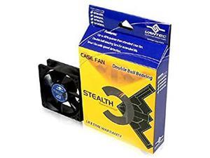 Vantec Stealth SF12025L 120x120x25mm Double Ball Bearing Silent Case Fan (Black)