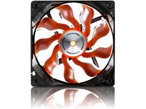 Xigmatek 120mm Orange Blade White LED Copper Bushing Axis Cooling Fan XAF-F1253