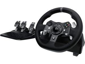 Logitech G920 Driving Force Racing Wheel and Floor Pedals Real Force Feedback Stainless Steel Paddle Shifters Leather Steering Wheel Cover for Xbox Series XS Xbox One PC Mac  Black