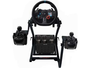 GT Omega Racing Wheel Stand for Logitech G920 G29 G923 Driving Force Gaming Steering Wheel, Pedals & Gear Shifter Mount V1, PS4, Xbox, Ferrari, PC - Tilt-Adjustable to Ultimate Sim Racing Experience