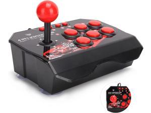 Arcade Fight Stick Universal Arcade Fight Stick Portable Arcade Fight Stick Wired Arcade Joystick Arcade Games Accessories for Switch/PC/PS3 Arcade Fight Stick