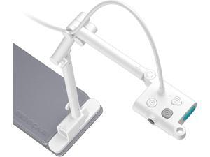 OKIOLABS OKIOCAM S USB 2-in-1 Document Camera & Webcam for Distance Learning, Video Conferencing, Remote Working, Stop Motion, Time Lapse, Overhead Video Recording, Super High Definition 1440p