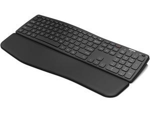 universal wave ergonomic keyboard with handheld multidevice fullsize wireless Bluetooth keyboard suitable for Windows iOS iPad OS Android desktop computer laptop surface tablet smart