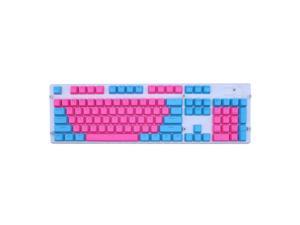 Matrix PBT Doubleshot Full 104 Keycap Set Backlit Fonts For Mechanical Keyboards OEM Profile ANSI Standard US Layout  Cotton CandyPink