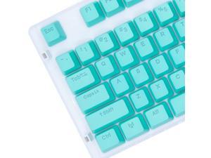 Matrix PBT Doubleshot Full 104 Keycap Set Backlit Fonts For Mechanical Keyboards OEM Profile ANSI Standard US Layout  Mint