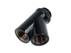Alphacool 17060 Angled Adaptor Double 45/° revolvable G1//4 Outer Thread to G1//4 Inner Thread deep Black Water Cooling Fittings