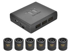 Thermaltake Pacific RGB Plus TT Premium Edition 6-Pack G 1/4" PETG Tube 16mm OD 12mm ID Fitting Kit CL-W185-CU00BL-A Thermaltake Pacific RGB Plus TT Premium Edition 6-Pack G 1/4" PETG Tube 16mm OD 12mm ID Fitting Kit CL-W185-CU00BL-A