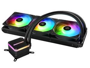 Enermax Liqmax III Addressable RGB 360 All-in-One CPU Liquid Cooler Dual Chamber Intel/AMD AM4 Support AIO ARGB LED Cooling 300W+ TDP; ELC-LMT360-ARGB Enermax Liqmax III Addressable RGB 360 All-in-One CPU Liquid Cooler Dual Chamber Intel/AMD AM4 Support AIO ARGB LED Cooling 300W+ TDP; ELC-LMT360-ARGB