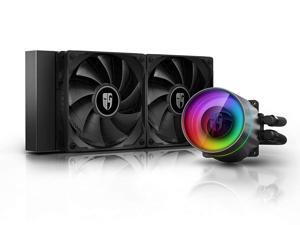 DEEPCOOL Castle 240EX, Addressable RGB AIO Liquid CPU Cooler, Anti-Leak Technology Inside, Cable Controller and 5V ADD RGB 3-Pin Motherboard Control, TR4/AM4 Supported, 3-Year Warranty DEEPCOOL Castle 240EX, Addressable RGB AIO Liquid CPU Cooler, Anti-Leak Technology Inside, Cable Controller and 5V ADD RGB 3-Pin Motherboard Control, TR4/AM4 Supported, 3-Year Warranty