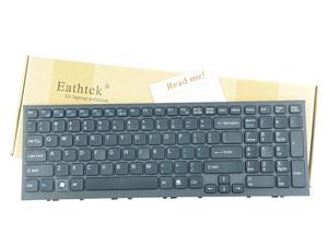 Laptop Keyboard Compatible for Sony VAIO SVP1321A1CT SVP132A1CW SVP132A1CV SVP132A1CM US Black No Frame