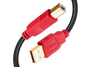 NEW 10FT USB Cable Printer Lead A TO B Male High Speed 2.0 Epson Kodak HP LONG