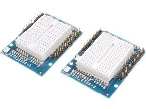 NOYITO Uno R3 Proto Shield Prototype Expansion Board with SYB-170 Mini Breadboard Based for Arduino UNO ProtoShield (Pack of 2) NOYITO Uno R3 Proto Shield Prototype Expansion Board with SYB-170 Mini Breadboard Based for Arduino UNO ProtoShield (Pack of 2)