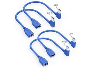 30cm 1ft Right Angle Micro OTG to Left Angle mini USB Cable 4 Digital Amplifier