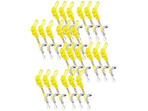 SICURIX Standard Lanyard Hook Rope Style Yellow Pack of 24 (BAUM68907-24)