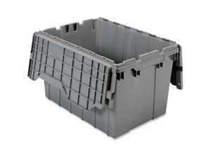 Akro-Mils Attached Lid Storage Container - Internal Dimensions: 12" Height - External Dimensions: 21.5" Length x 15" Wid