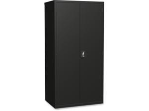 Lorell Storage Cabinet - 24" x 36" x 72" - 5 x Shelf(ves) - Hinged Door(s) - Sturdy, Recessed Locking Handle, Removable