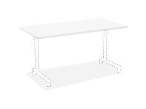 Lorell White Laminate Rectangular Invent Tabletop - Rectangle Top - 24" Table Top Width x 72" Table Top Depth x 1" Table Lorell White Laminate Rectangular Invent Tabletop - Rectangle Top - 24" Table Top Width x 72" Table Top Depth x 1" Table