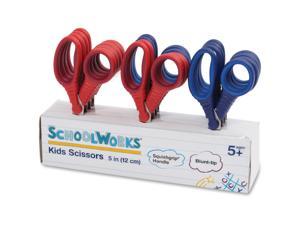 Schoolworks 5" Kids Scissors Classpack - 5" Overall Length - Left/Right - Stainless Steel