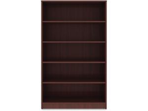 Lorell Bookshelf - Shelf, 36" x 12" x 60" - 5 Shelve(s) - Square Edge - Material: Thermofused Laminate (TFL) - Finish: M Lorell Bookshelf - Shelf, 36" x 12" x 60" - 5 Shelve(s) - Square Edge - Material: Thermofused Laminate (TFL) - Finish: M