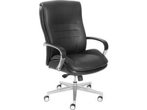La-Z-Boy ComfortCore Gel Seat Executive Chair - Faux Leather Black Seat - Faux Leather Black Back - 28.5" Width x 25.3" La-Z-Boy ComfortCore Gel Seat Executive Chair - Faux Leather Black Seat - Faux Leather Black Back - 28.5" Width x 25.3"