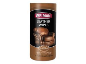 Weiman Leather Wipes, 7 x 8, 30/Canister, 4 Canisters/Carton 91CT Weiman Leather Wipes, 7 x 8, 30/Canister, 4 Canisters/Carton 91CT