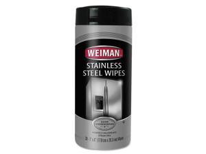 Weiman Stainless Steel Wipes 7 x 8 30/Canister 92 Weiman Stainless Steel Wipes 7 x 8 30/Canister 92