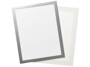 Durable Adhesive Frame Magnetic Seal Tabloid 11"x17" Silver 476923