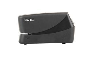 Staples Electric Half Strip Stapler 20 Sheet Capacity Black 50478 Staples Electric Half Strip Stapler 20 Sheet Capacity Black 50478