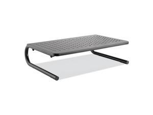 Metal Monitor Riser, 14.63" x 9.25" x 4", Black, Supports 44 lbs 55005 Metal Monitor Riser, 14.63" x 9.25" x 4", Black, Supports 44 lbs 55005
