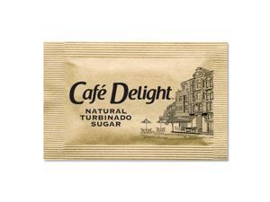 Café Delight Raw Turbinado Sugar Packets, 2.8 g Packet, 2000 Packets/Box 11276 Café Delight Raw Turbinado Sugar Packets, 2.8 g Packet, 2000 Packets/Box 11276