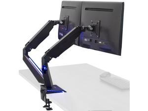 VIVO Dual Monitor Gaming Mount Desk Stand w/ LED Lights for Screens up to 32" (STAND-GM2BB)