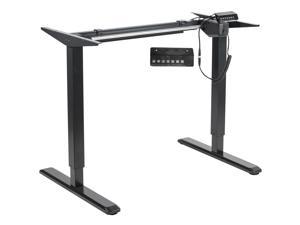 VIVO Black Electric Standup Desk Frame Workstation, Single Motor Ergonomic Standing Height Adjustable Base (DESK-V101EB)