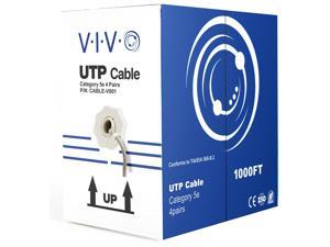 VIVO 1,000ft bulk Cat5e LAN Ethernet Cable Wire UTP Pull Box 1000 ft Cat-5e Grey (CABLE-V001)