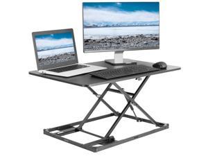 VIVO Single Top Height Adjustable 31" Standing Desk Converter | Sit Stand Desktop Monitor Riser Workstation (DESK-V000I)