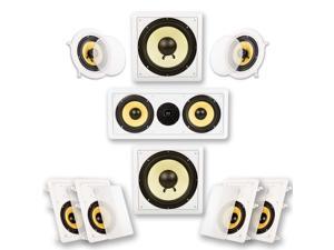 Acoustic Audio HD726 In-Wall/Ceiling Home Theater Surround 7.2 Speaker System Acoustic Audio HD726 In-Wall/Ceiling Home Theater Surround 7.2 Speaker System