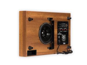 Theater Solutions SUB8SM Home Theater Powered 8" Slim Subwoofer Down Firing or Wall Mount Mahogany Sub Theater Solutions SUB8SM Home Theater Powered 8" Slim Subwoofer Down Firing or Wall Mount Mahogany Sub