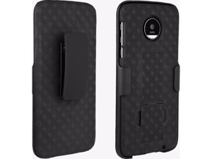 Verizon Kickstand Shell Holster Combo for Moto Z Droid - Black Verizon Kickstand Shell Holster Combo for Moto Z Droid - Black