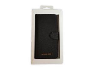 Michael Kors Saffiano Leather Folio Wallet Case for Galaxy S8 Plus - Black Michael Kors Saffiano Leather Folio Wallet Case for Galaxy S8 Plus - Black