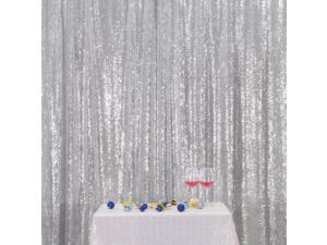 Silver Partydelight Sequin Backdrop Photography Sparkle Backdrop 6x7 Ft Newegg Com