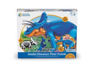 Learning Resources Floor Puzzle Triceratops 13-1/10"Wx16"Lx3-1/5"H Multi LER2857 Learning Resources Floor Puzzle Triceratops 13-1/10"Wx16"Lx3-1/5"H Multi LER2857