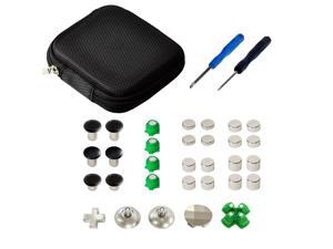 31 in 1 Custom Thumbstick Joystick DPad ABXY Bullet Set with T6 Tools for PS4 Slim  Pro Dualshock 4 Controller
