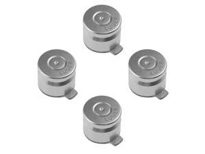 Metal Buttons Set Mod Kits for PS 3 Dualshock 3 4 Controller Bullet Style Silver