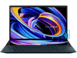 ASUS ZenBook Duo 14 Laptop (Intel i5-1155G7 4-Core, 14.0" Touch  Full HD (1920x1080), 8GB RAM, 1TB PCIe SSD, Intel Iris Xe, Webcam, Wifi, Bluetooth, Backlit Keyboard, 1xHDMI, SD Card, Win 11 Home)