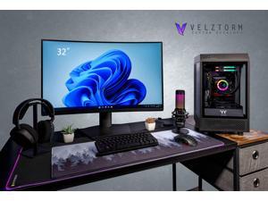 Velztorm Black Vertix Gaming Custom Desktop AMD Ryzen 9 5900X 12Core GeForce RTX 3070 Ti 32GB RAM 1TB PCIe SSD Wifi USB 32 HDMI Bluetooth Display Port Win 10 Home