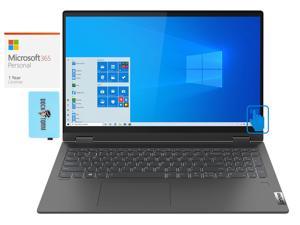 Lenovo IdeaPad Flex 5 15A Home & Business 2-in-1 Laptop (AMD Ryzen 7 5700U 8-Core, 15.6" 60Hz Touch Full HD (1920x1080), AMD Radeon, 16GB RAM, Win 10 Pro) with Microsoft 365 Personal , Hub