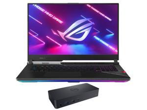 ASUS ROG Strix Scar 17 G733ZS Gaming & Entertainment Laptop (Intel i9-12900H 14-Core, 17.3" 240Hz 2K Quad HD (2560x1440), GeForce RTX 3080, 16GB DDR5 4800MHz RAM, Win 11 Home) with D6000 Dock